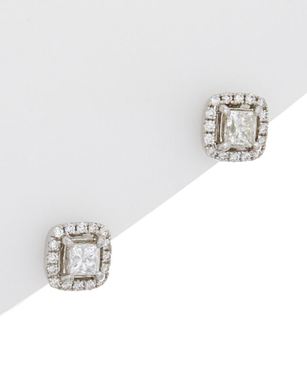 Diana M. Jewels . Fine Jewelry 14k 0.75 Ct. Tw. Diamond Studs in 1