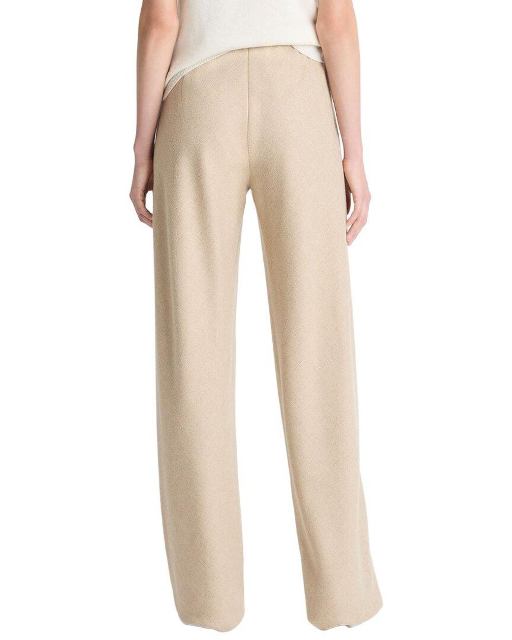 Vince Natural High Waist Wool-Blend Bias Pant