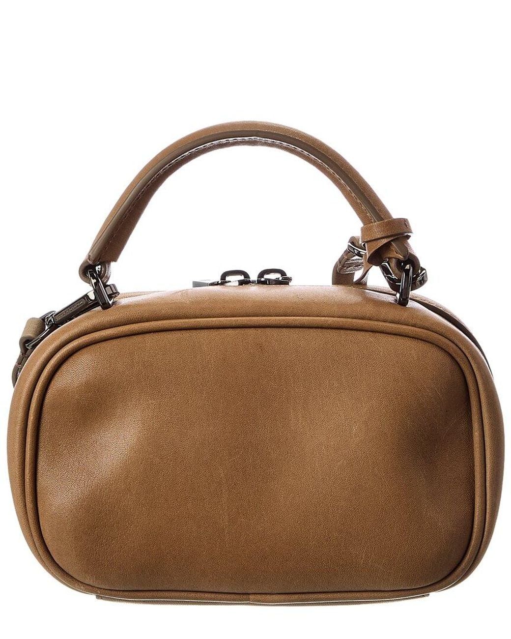 Brunello Cucinelli Brown Leather Shoulder Bag