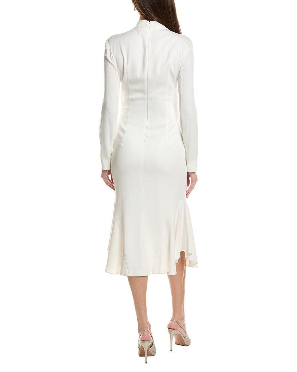 Tom Ford White Mock Neck Midi Dress