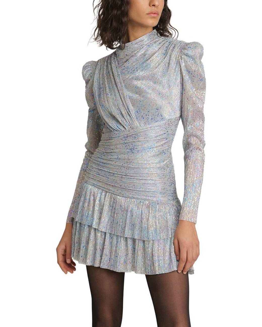 Sabina Musayev Gray Brenda Mini Dress