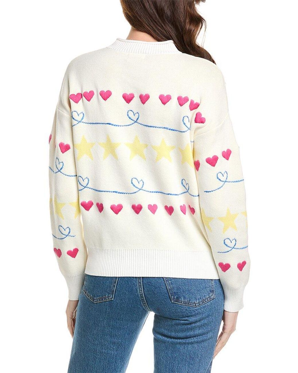 Fate White Embroidered Sweatshirt