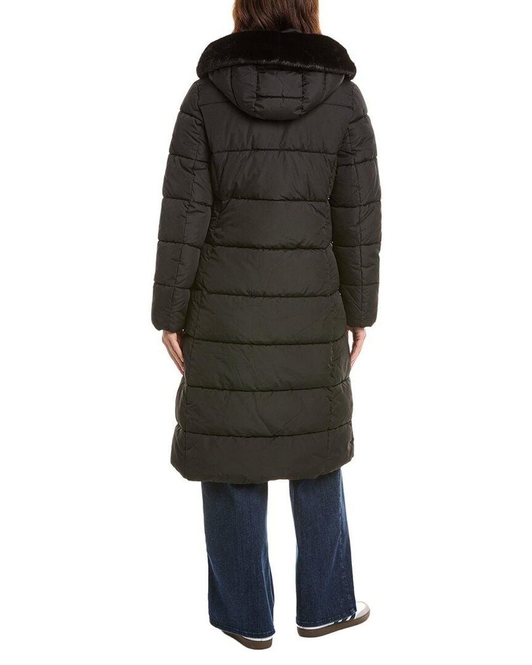 Laundry by Shelli Segal Black Snowchic Coat