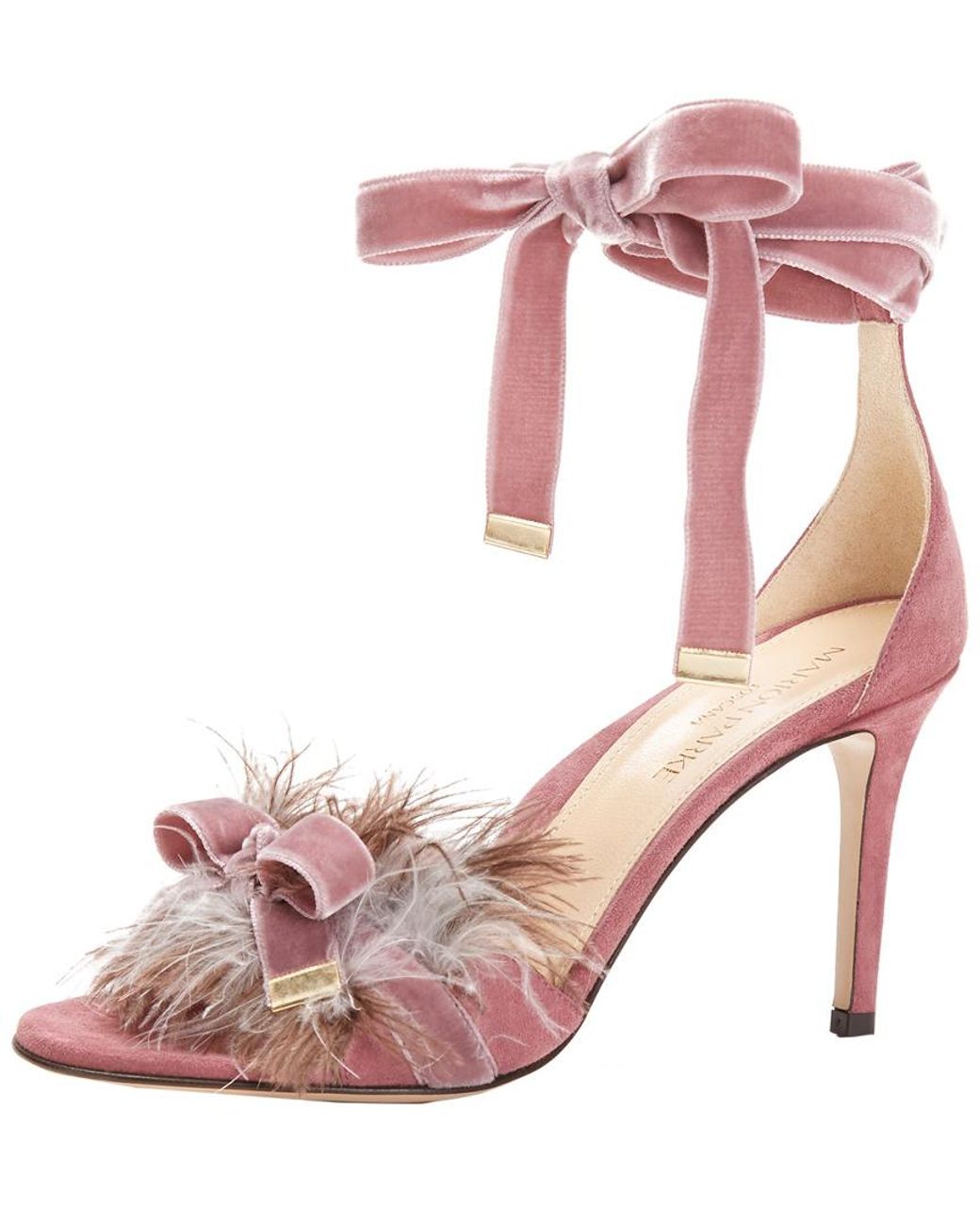 Marion Parke Pink Lainey Suede Sandal