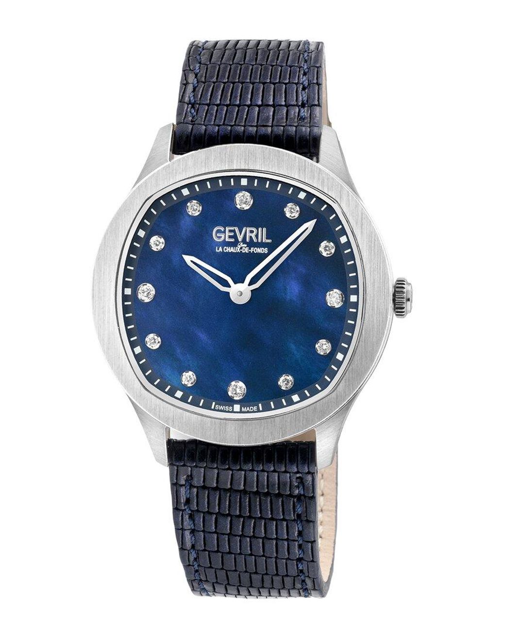 Gevril Blue Morcote Watch