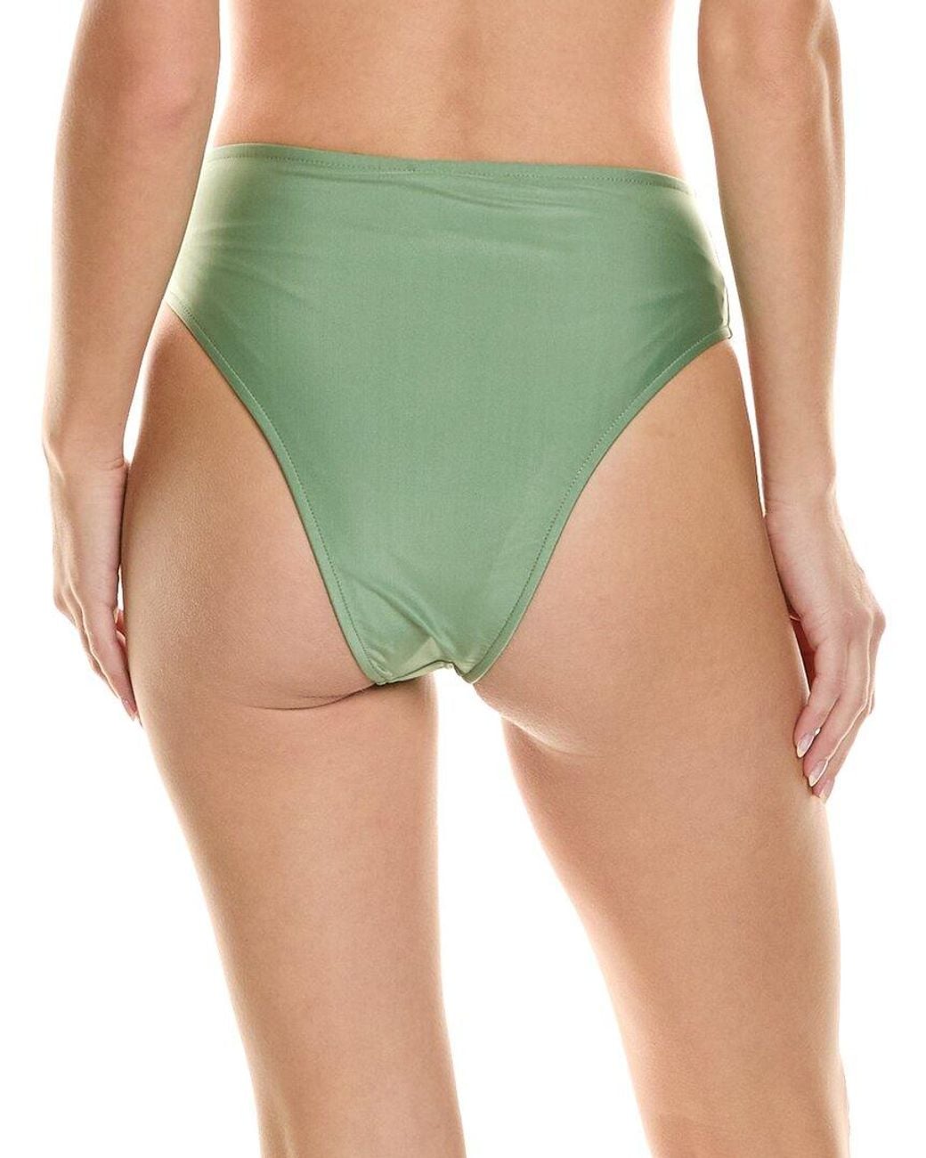 Farm Rio Green High Waist Bikini Bottom