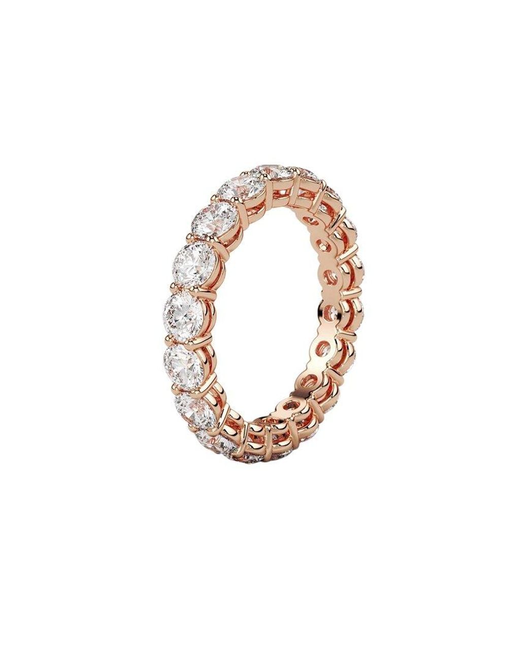 Lab Grown Diamonds White 14K Rose 3.00 Ct. Tw. Lab-Grown Diamond Ring