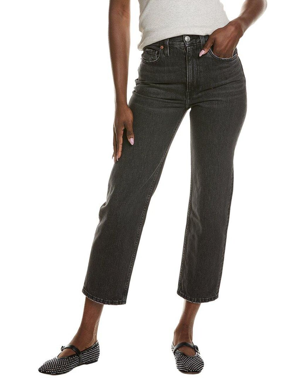 Emerson Fry Black Vintage Stovepipe Ankle Jean