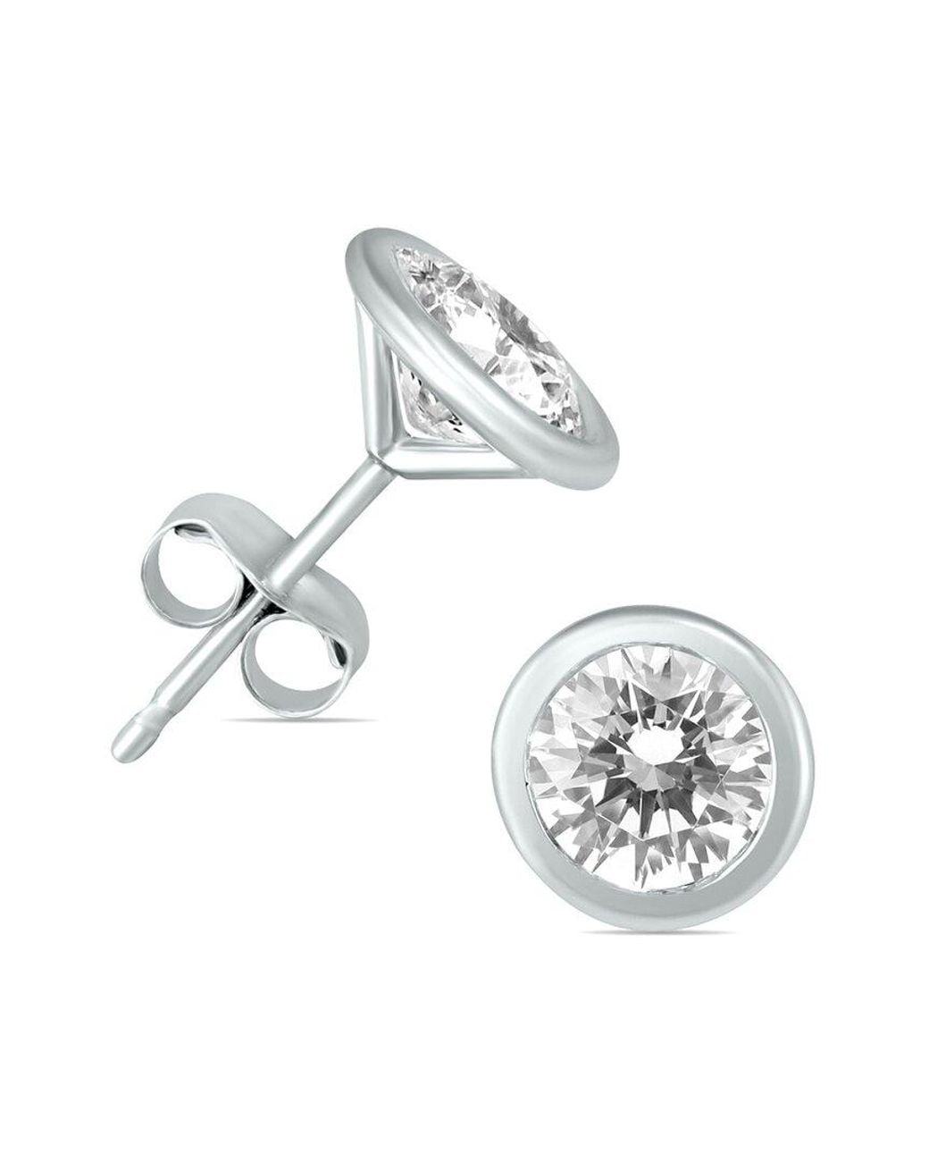 Diamond Select Cuts Metallic 14k 1.46 Ct. Tw. Diamond Earrings