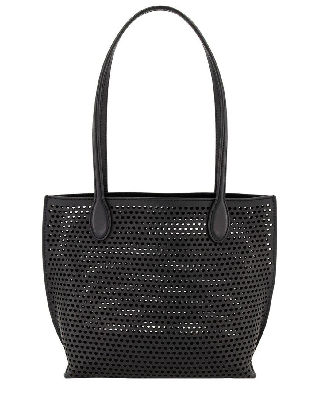 Vince Black Athene Leather Small Tote