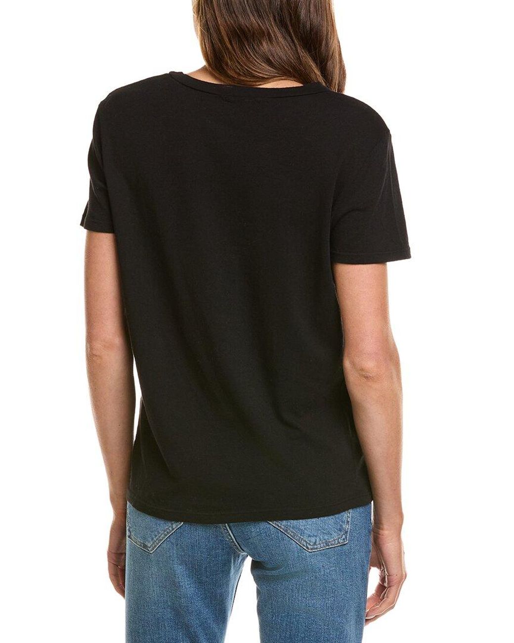 Michael Stars Black Colleen Classic Crew T-Shirt
