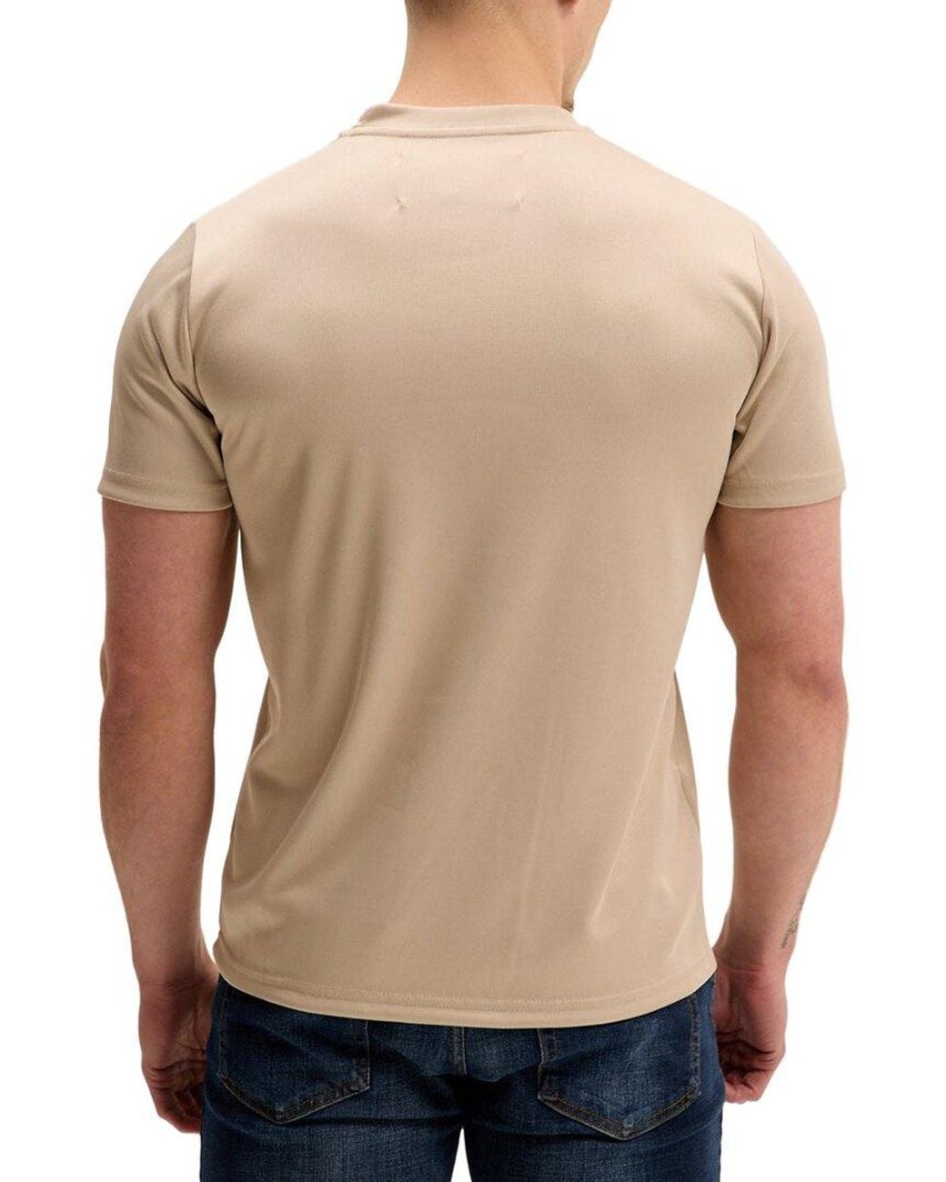 Ron Tomson Natural Tailored Crew Neck T-Shirt for men