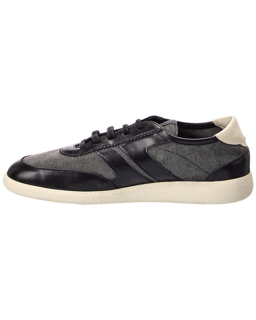 Giuseppe Zanotti Black Orei Canvas & Leather Sneaker for men