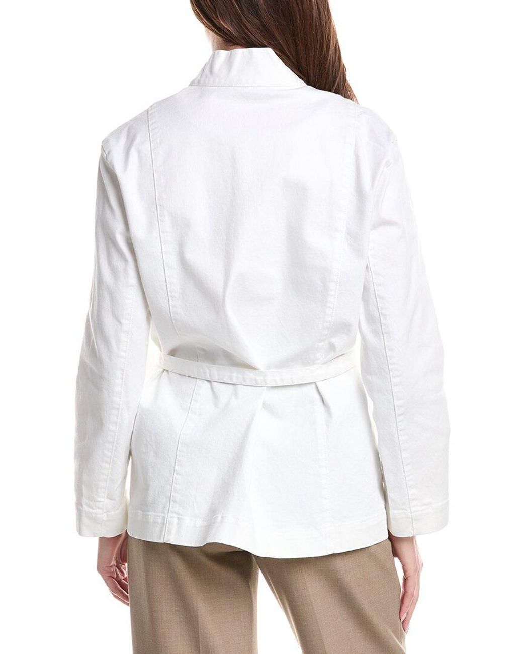 Fabiana Filippi White Kimono Inspired Denim Jacket