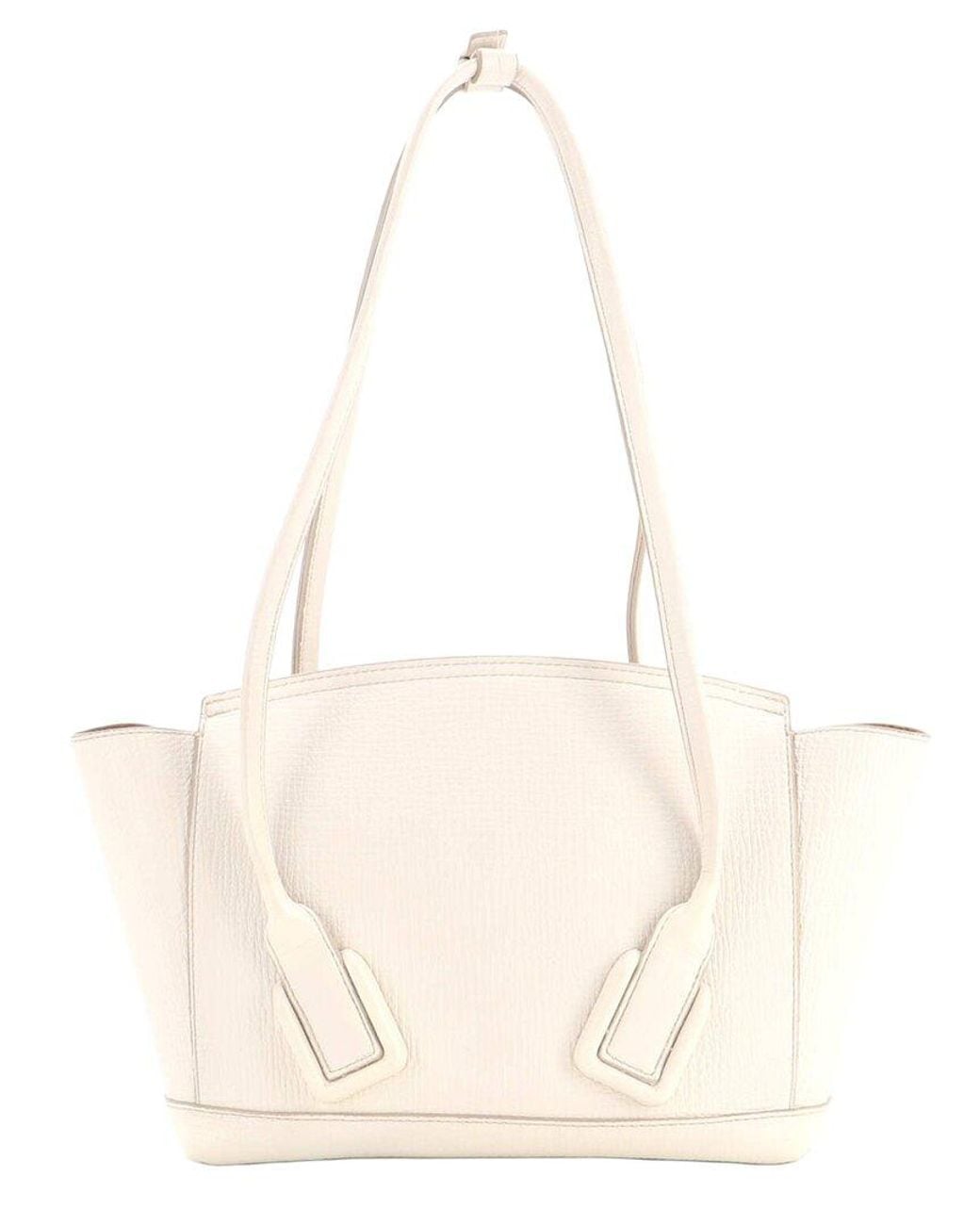 Bottega Veneta Natural Grainy Leather Arco Bag Small (Authentic Pre-Loved)