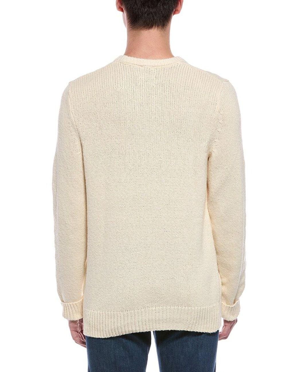 Faherty Brand Natural Heirloom Crewneck Sweater for men