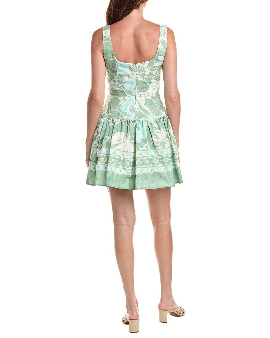 Avec Les Filles Green Bustier Mini Dress