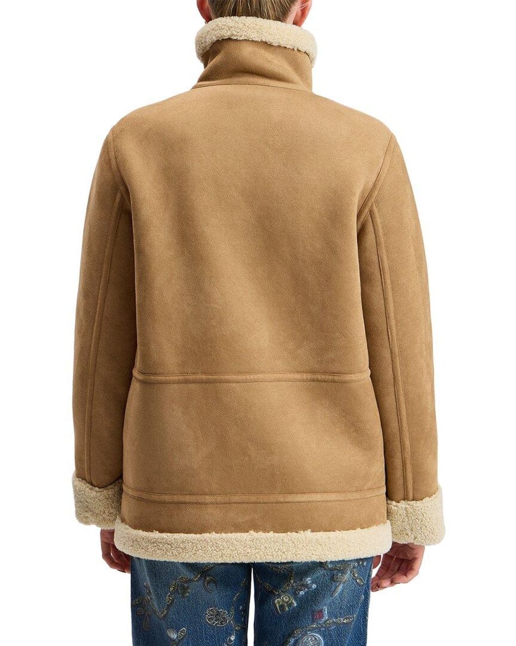 Avec Les Filles Natural Reversible Aviator Jacket