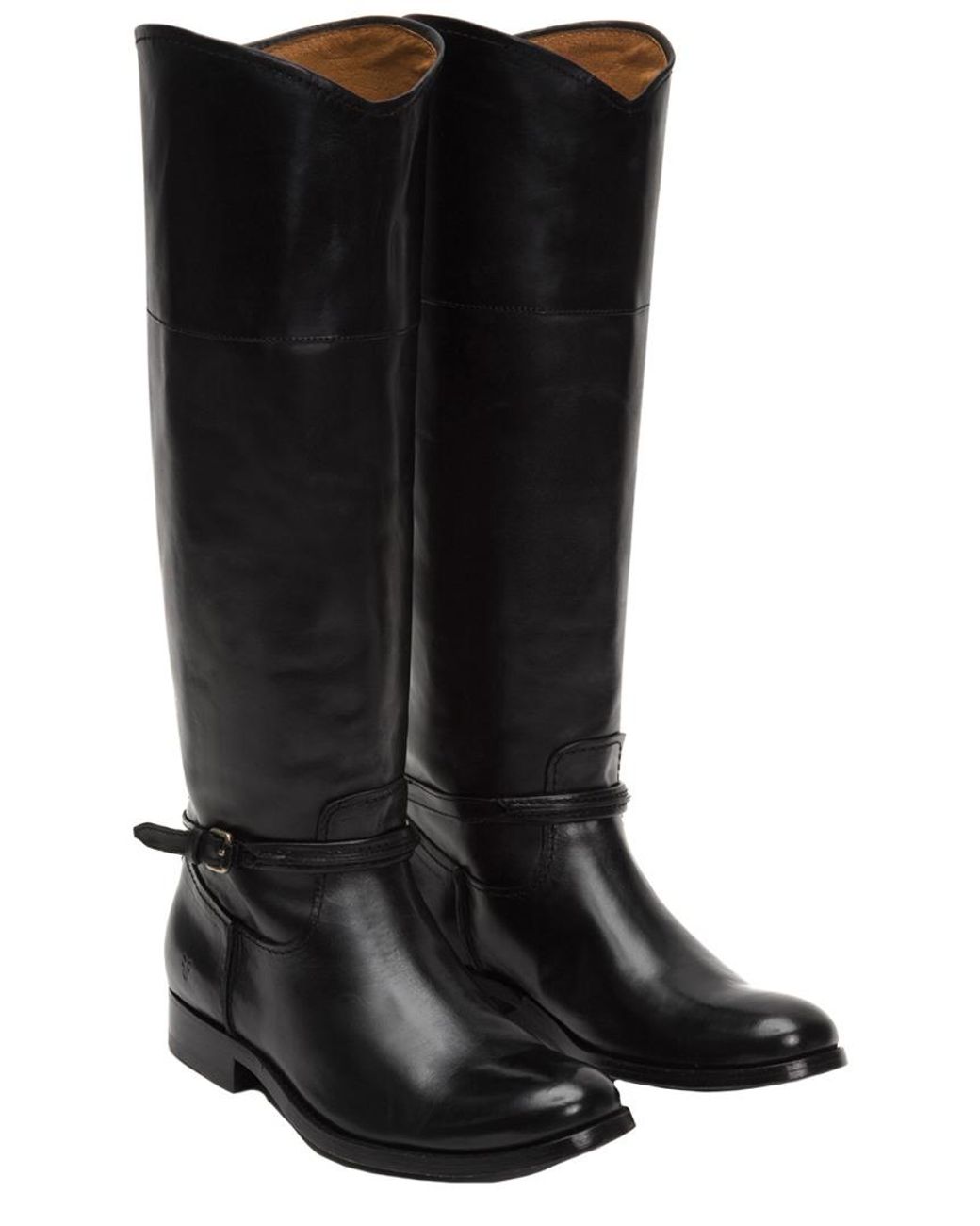 Frye Leather Melissa Seam Tall Boot in Black - Lyst