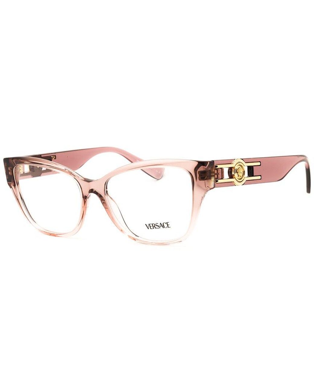 Versace Pink 54Mm Optical Frames
