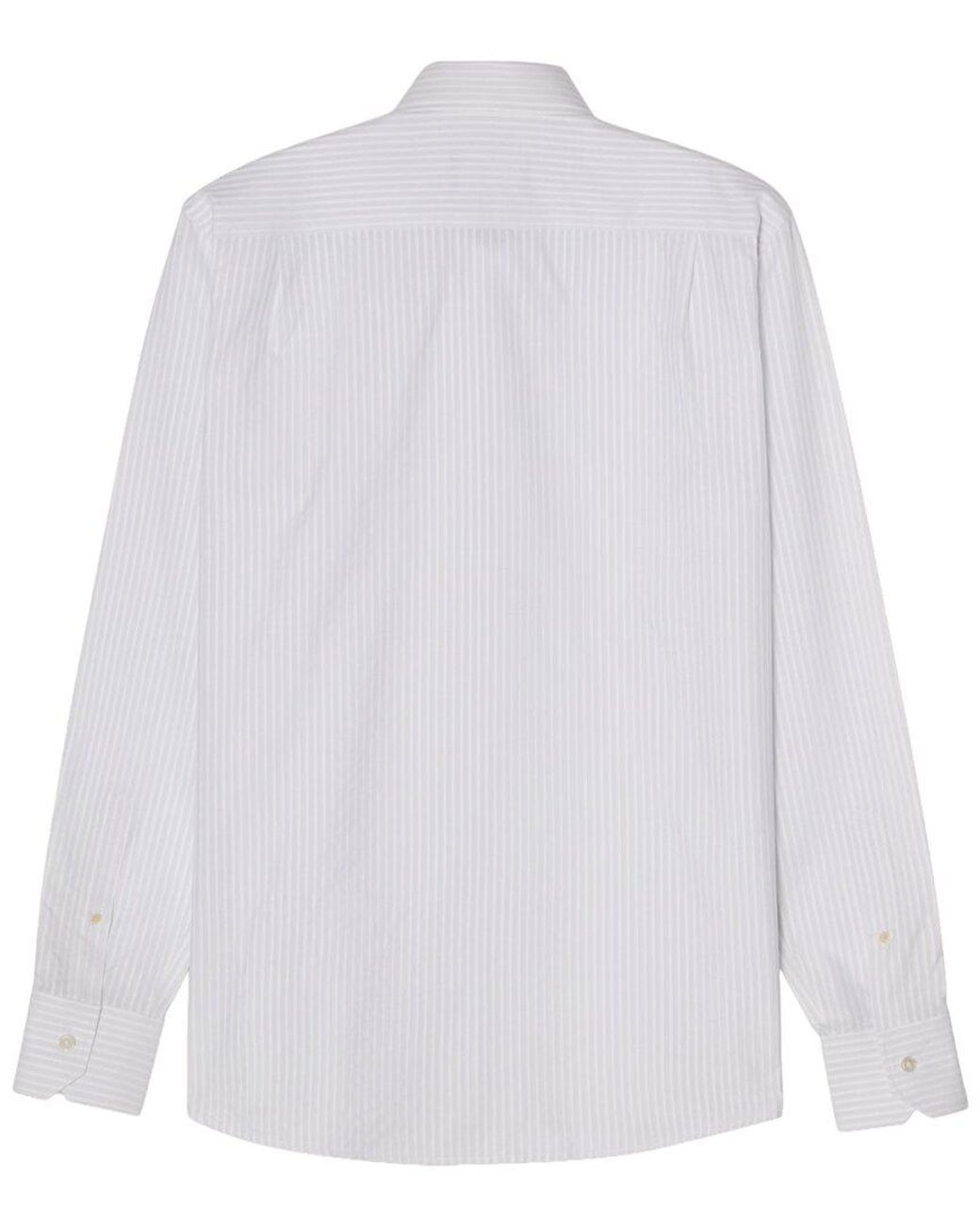 Robert Talbott White Reynolds Dobby Stripe Shirt for men