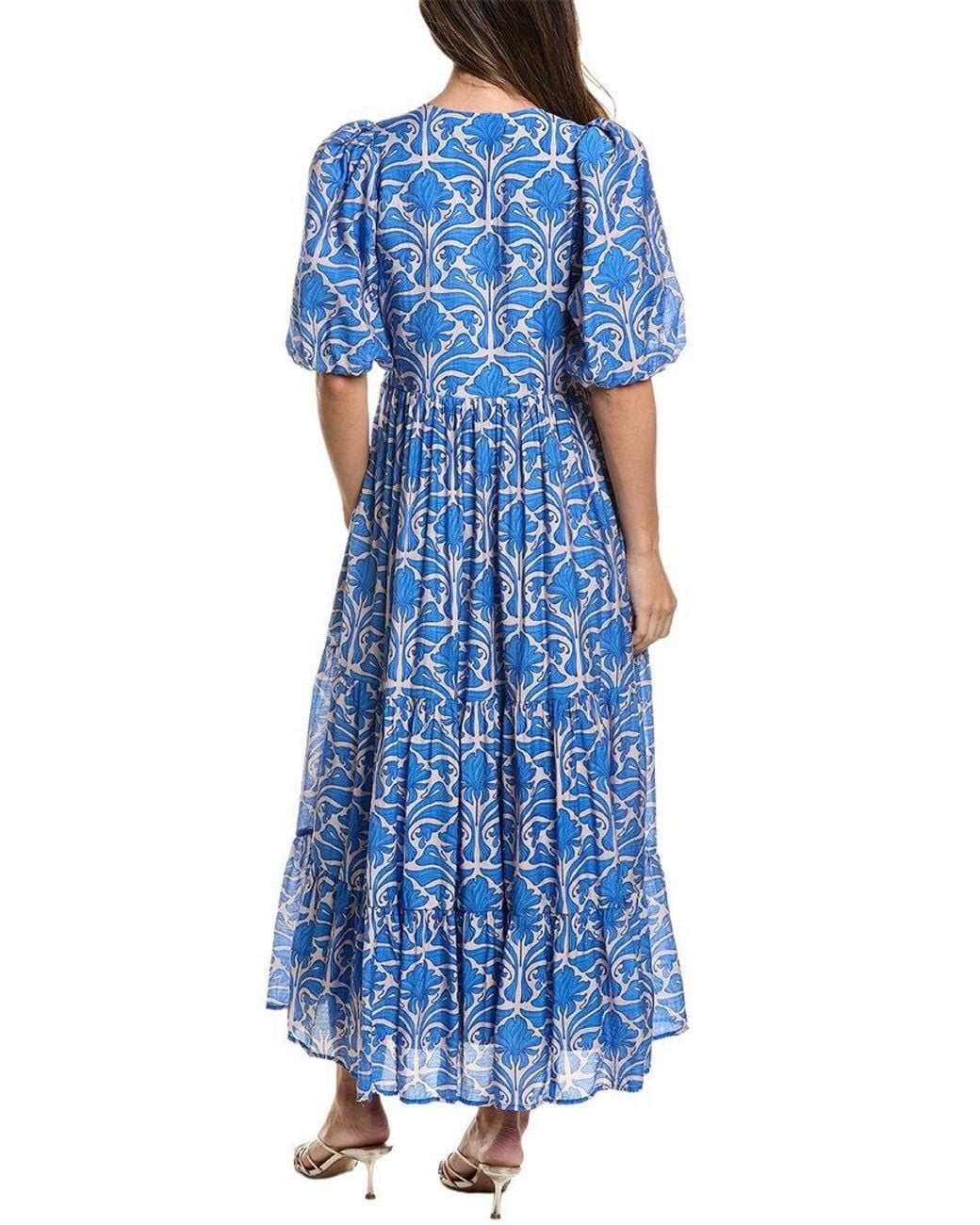 Hyacinth House Blue Cara Maxi Dress