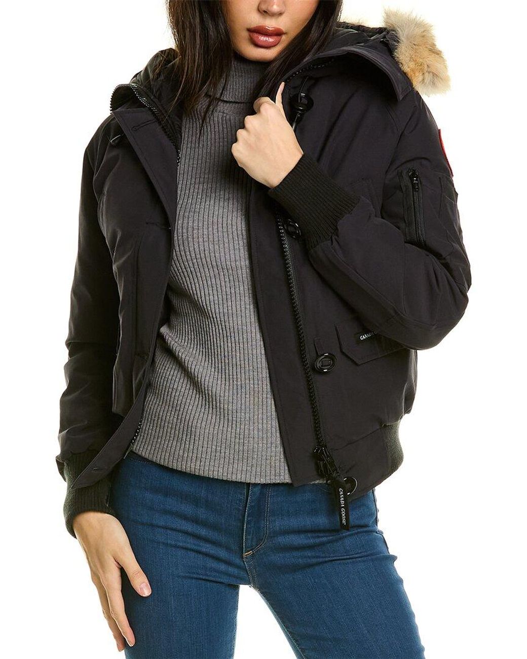 Canada Goose Chilliwack Down Bomber Jacket In Black | Lyst