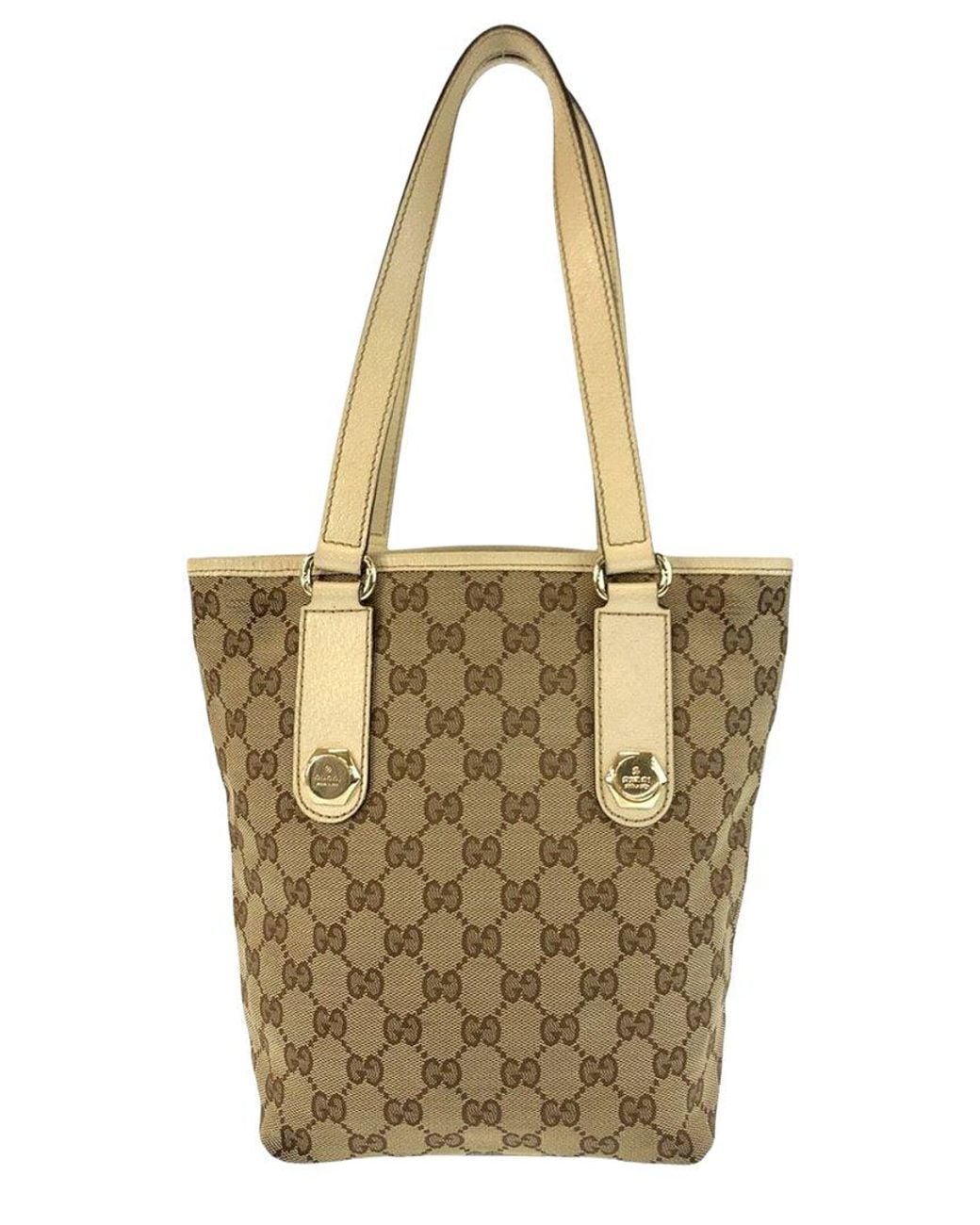 Gucci Metallic Gg Canvas Tote (Authentic Pre-Loved)