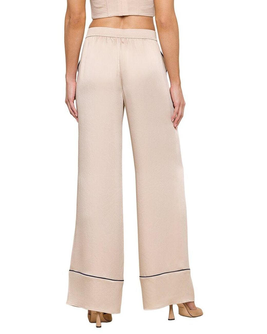 L'Agence Pink Tavia Pull On Trouser