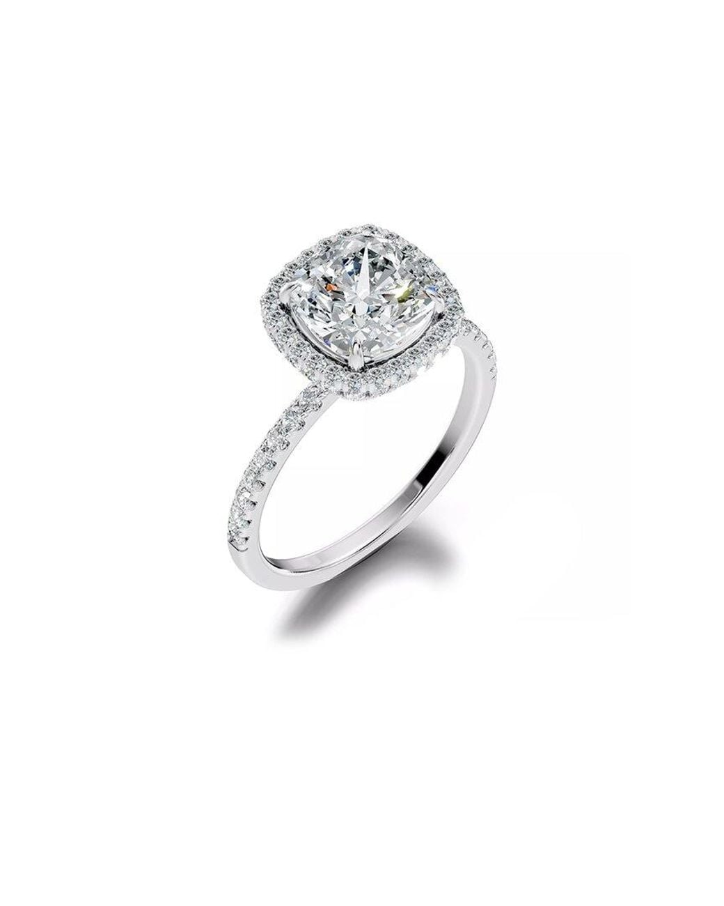 Lab Grown Diamonds White 14K 3.00 Ct. Tw. Lab-Grown Diamond Ring