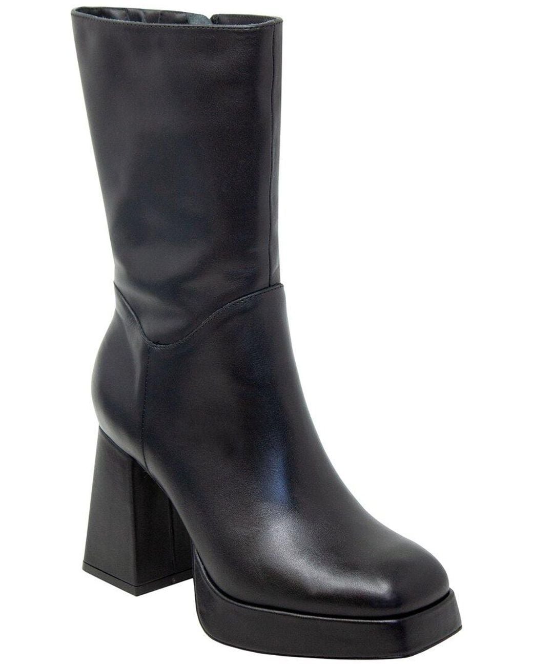 Charles David Blue Verity Leather Bootie