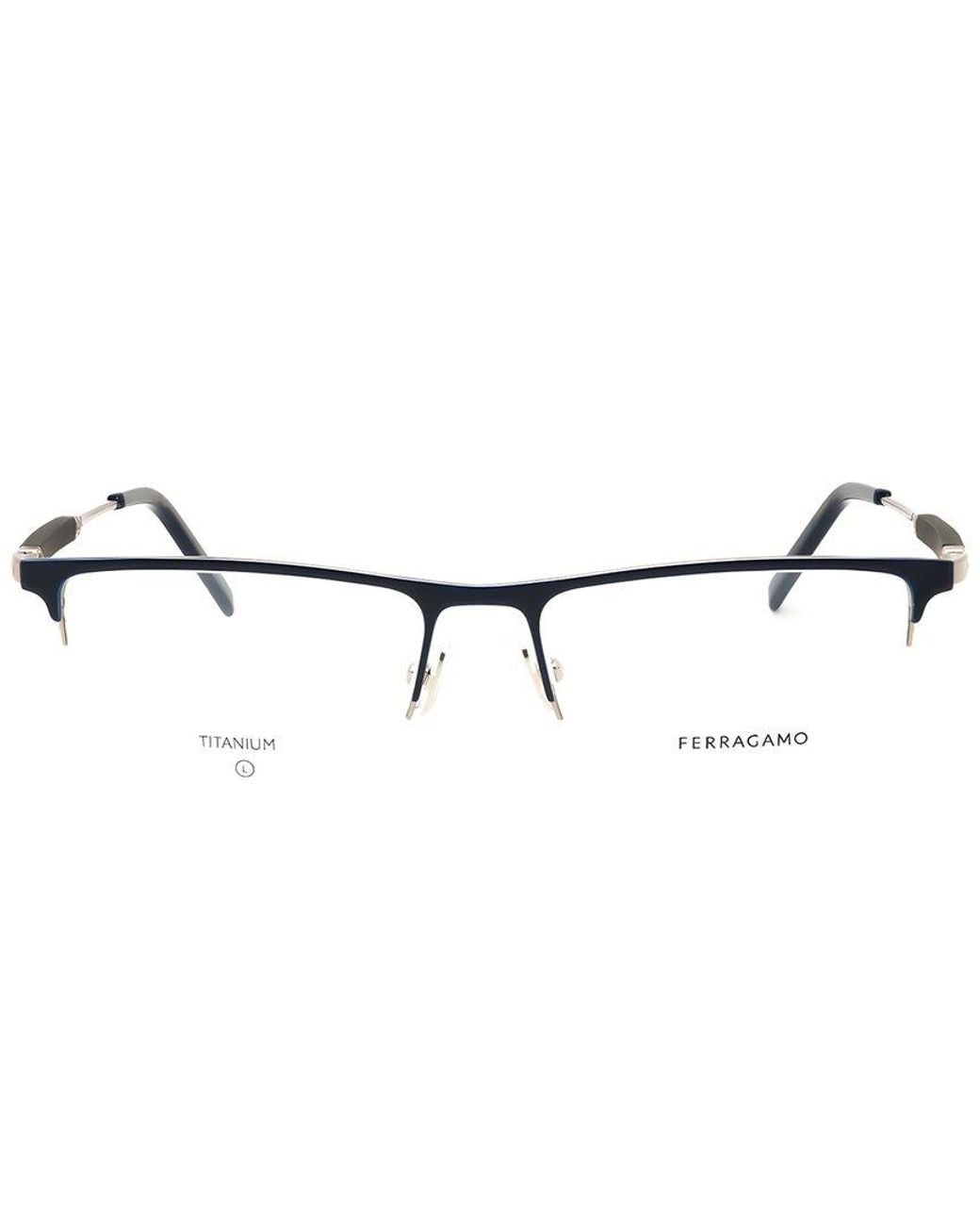 Ferragamo White 55Mm Optical Frames