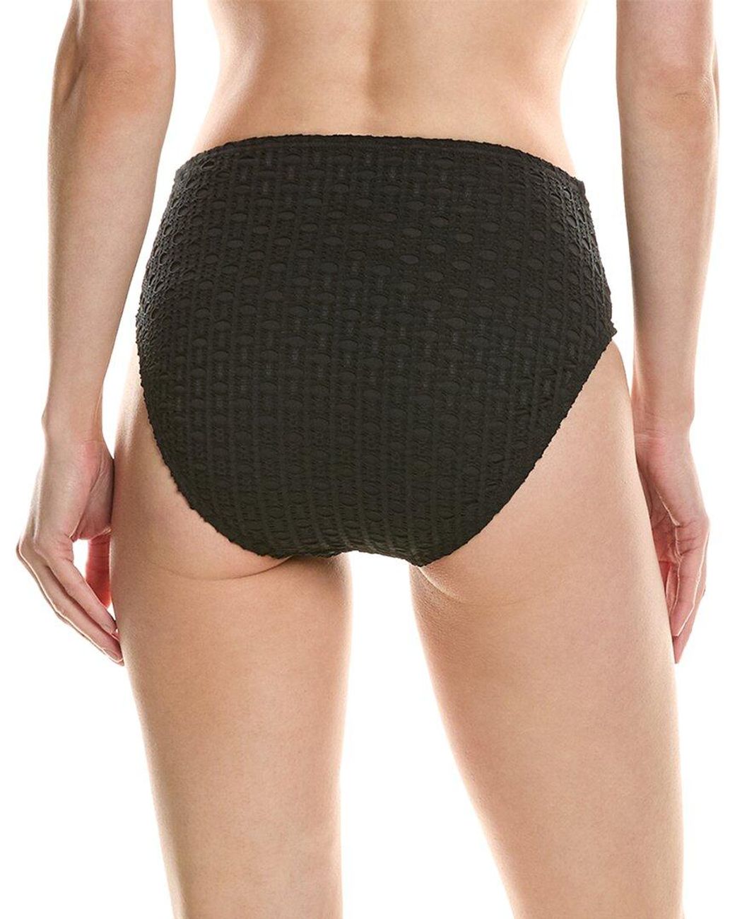 Carmen Marc Valvo Black Crochet High Bottom