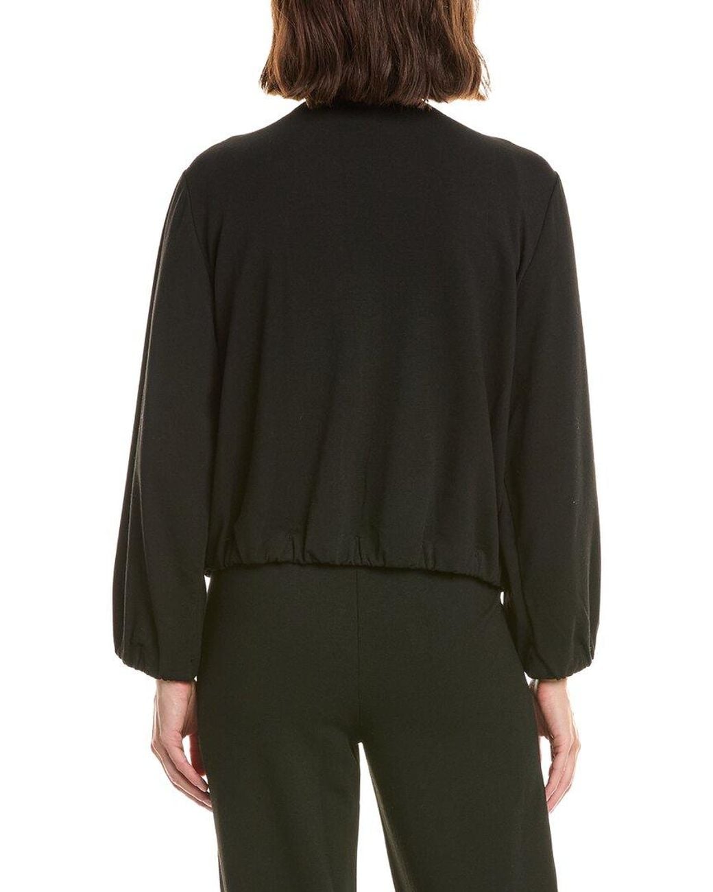 Nanette Lepore Black Collarless Jacket