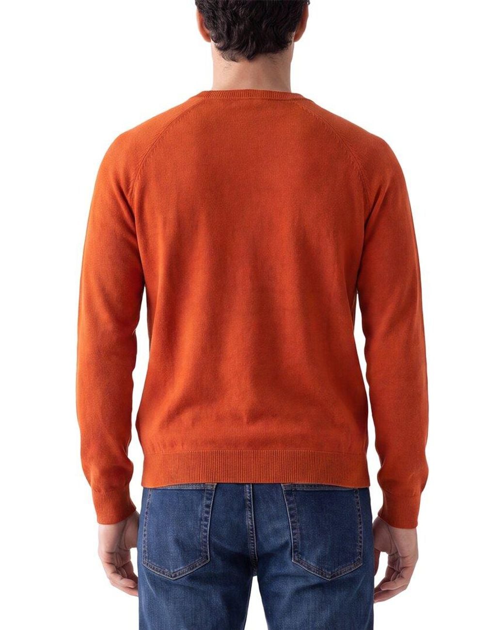 Forte Red Cashmere 100% Cashmere Crewneck Sweater for men