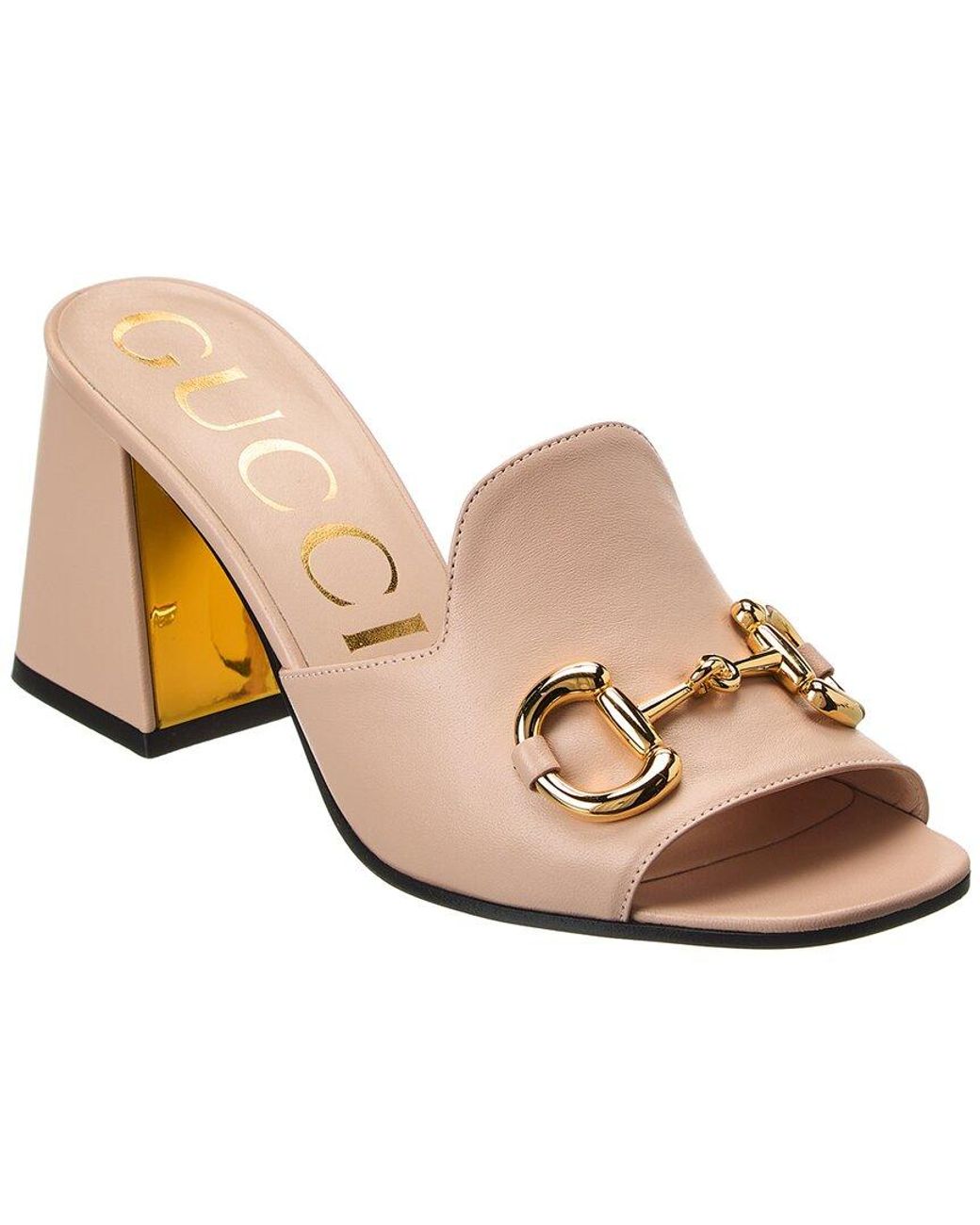 Gucci Horsebit Leather Sandal in Pink Lyst
