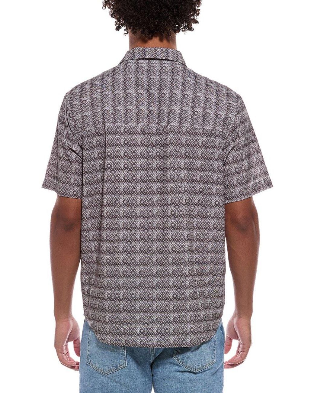 Tommy Bahama Gray Bahama Coast Tile Isle Shirt for men