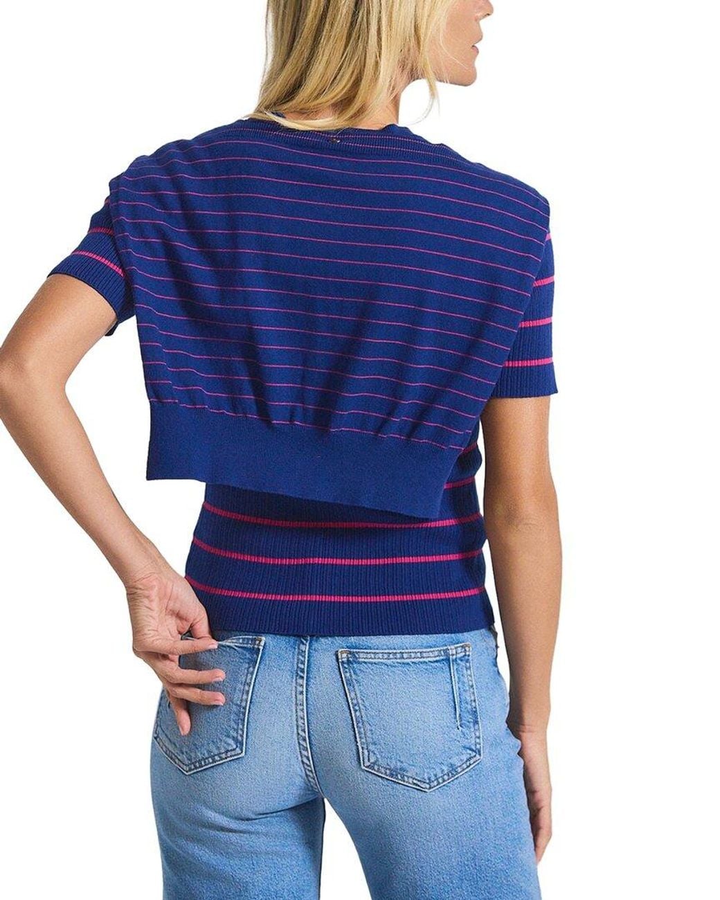 10 Crosby Derek Lam Blue Twain Cashmere-Blend Sweater