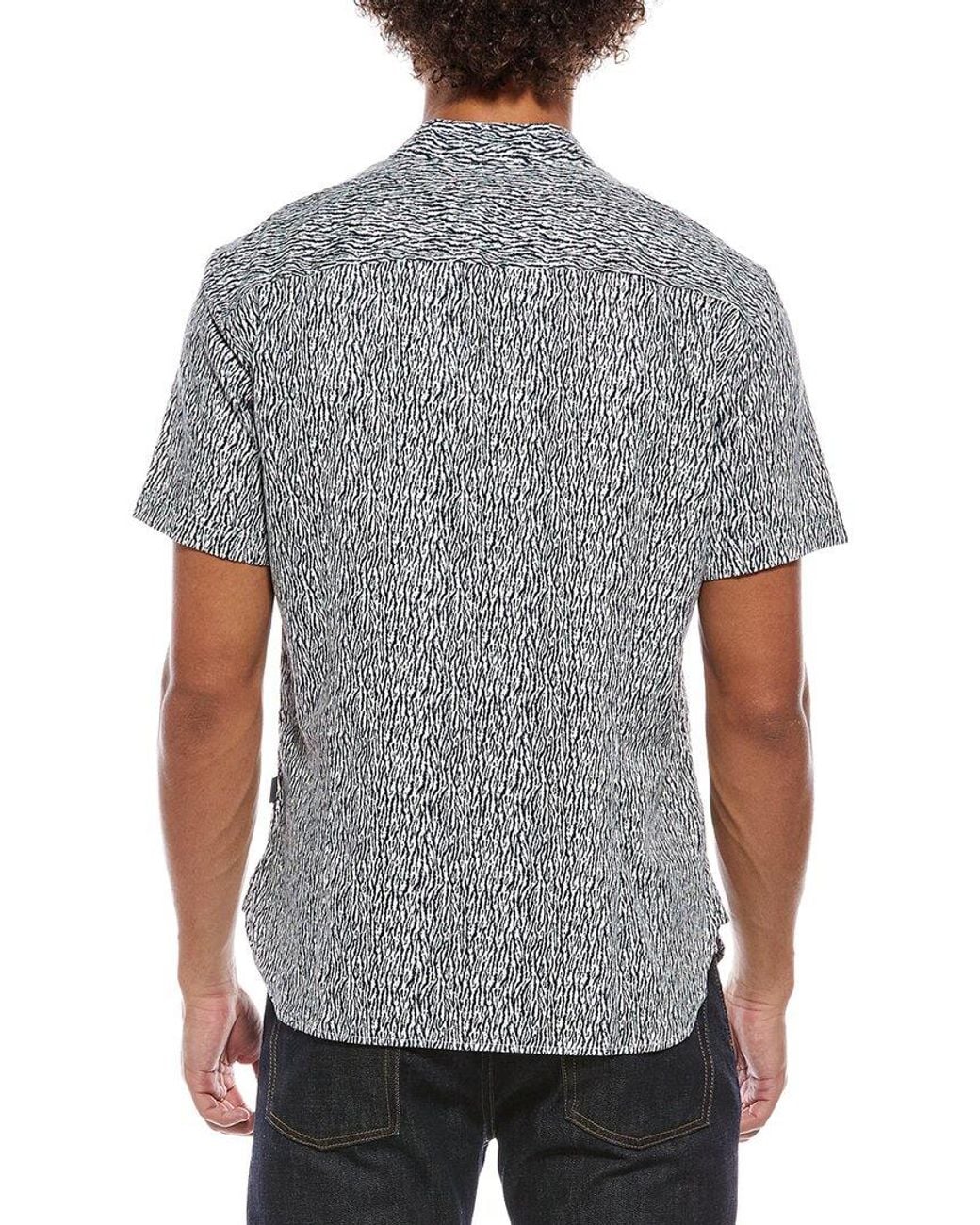John Varvatos Gray Loren Slim Fit Sport Shirt for men