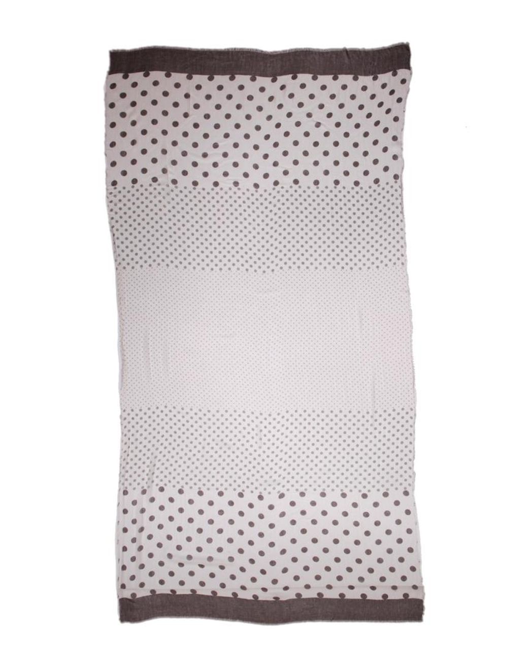 Blue Pacific Gray Polka Dots Scarf