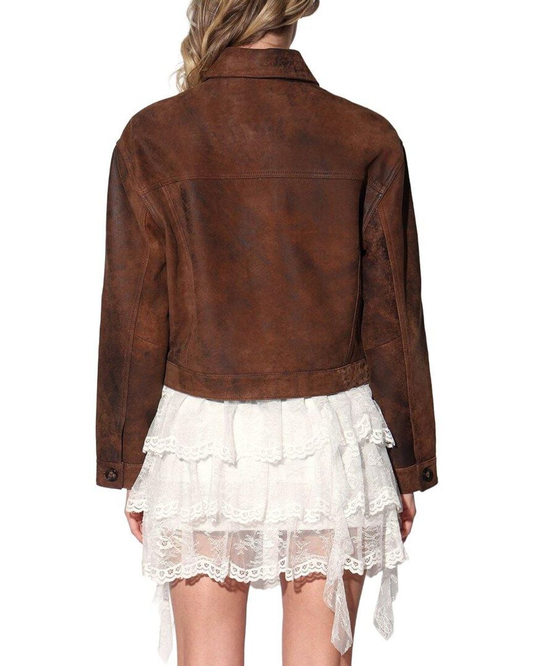 Walter Baker Brown Larissa Leather Jacket