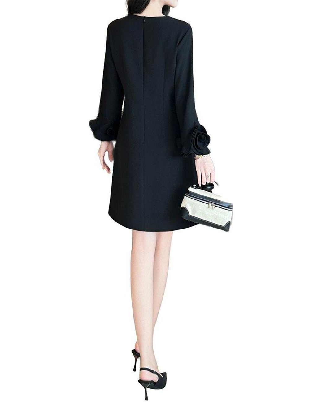 BRC By BURRYCO Black Solid Mini Dress