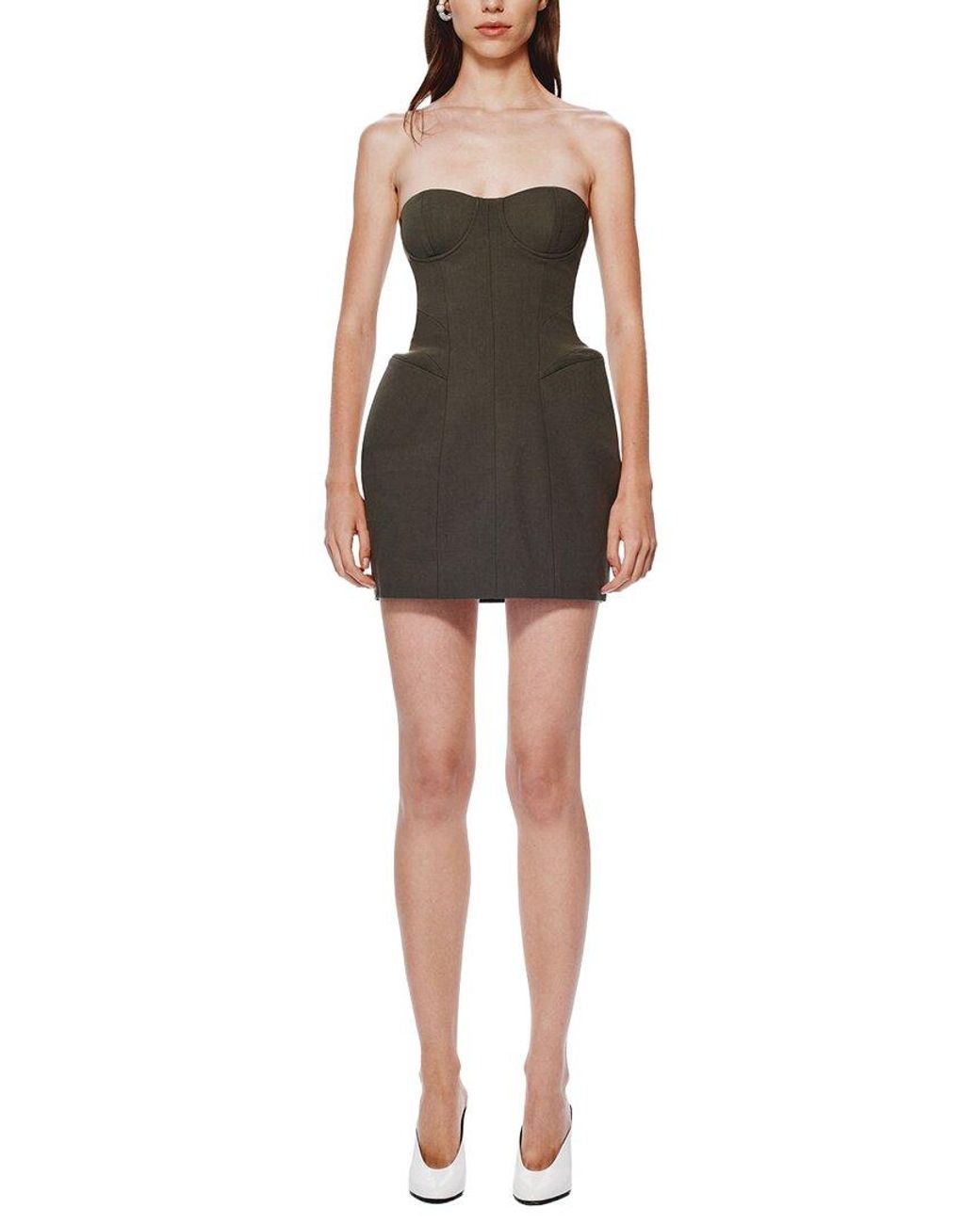 Misha Green The 'Delta' Suiting Wool-Blend Mini Dress