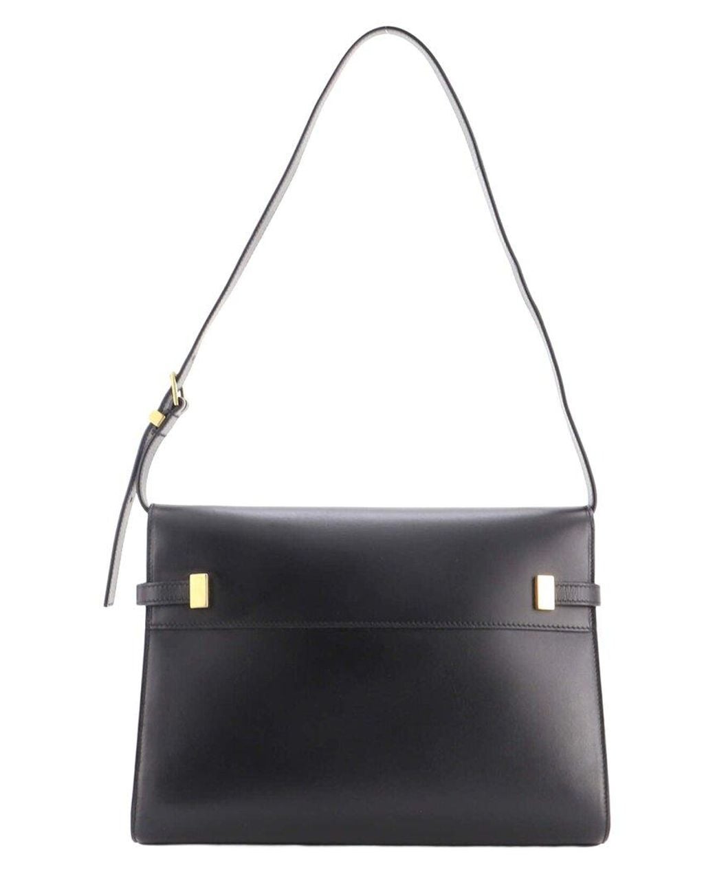 Saint Laurent Black Leather Manhattan Shoulder Bag Medium (Authentic Pre- Loved)