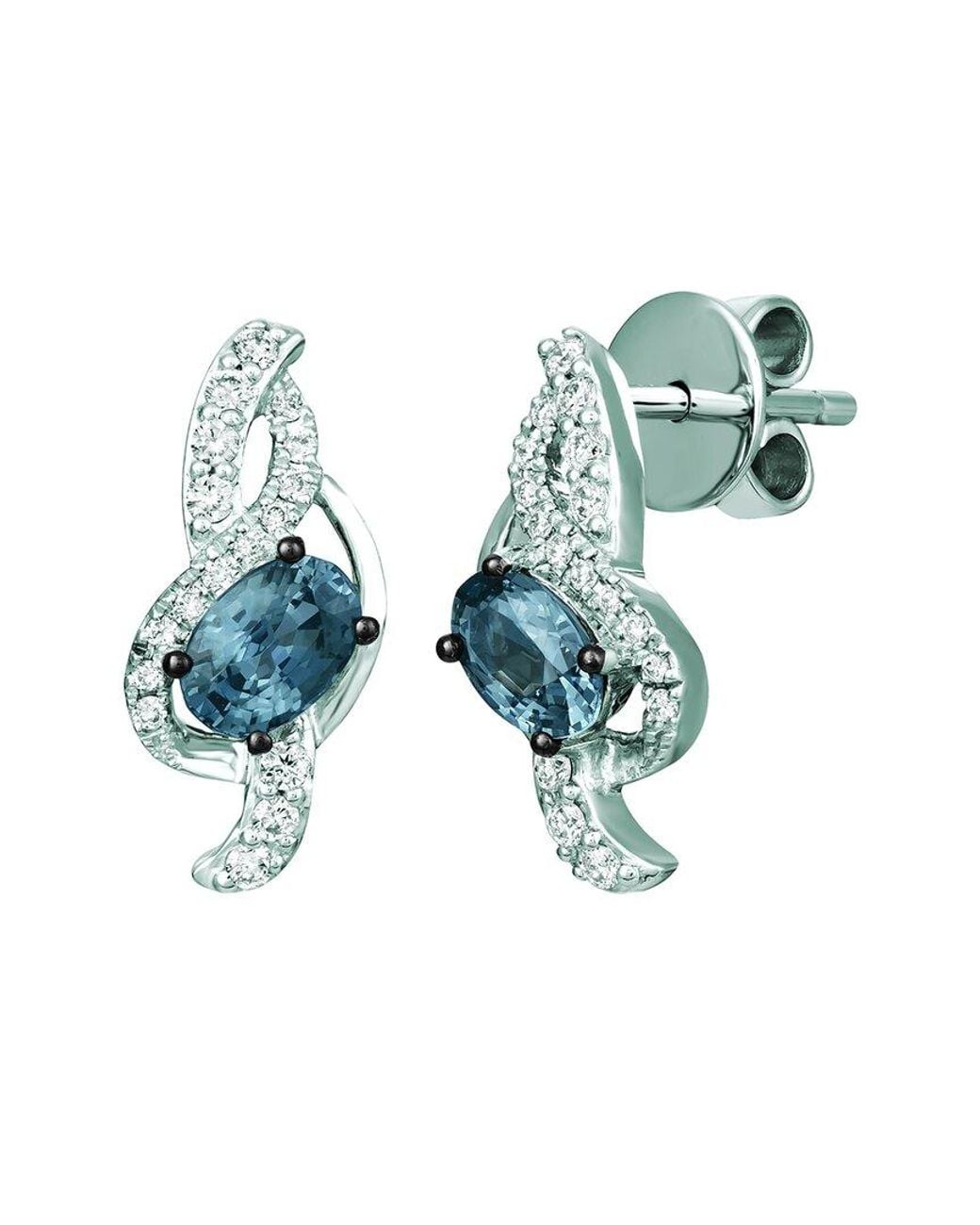 Le Vian Blue Le Vian 14k 1.23 Ct. Tw. Diamond & Gray Spinel Drop Earrings