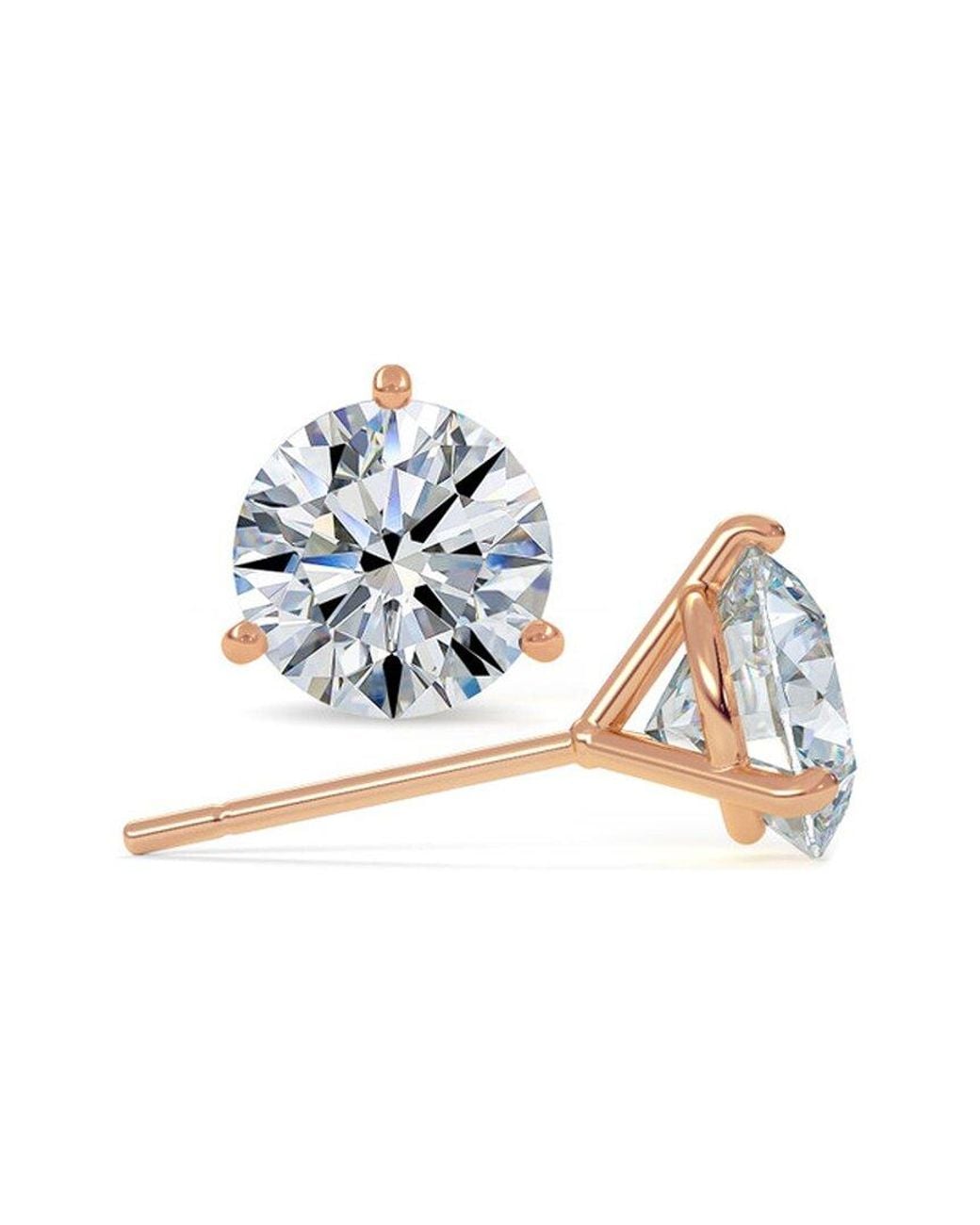 Lab Grown Diamonds White 14K 8.00 Ct. Tw. Lab-Grown Diamond Earrings