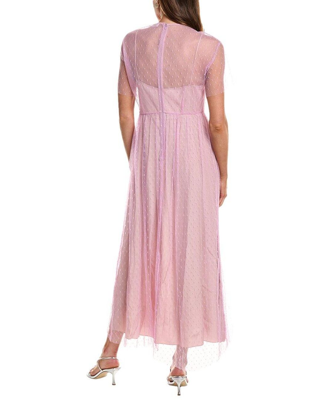 RED Valentino Pink Tulle Midi Dress