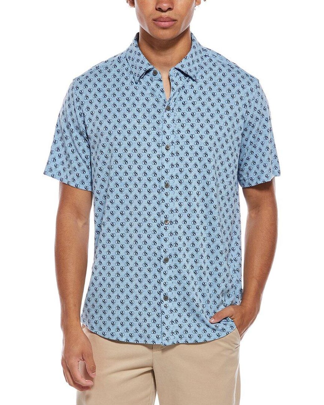 Scotch & Soda Blue Knit Shirt for men