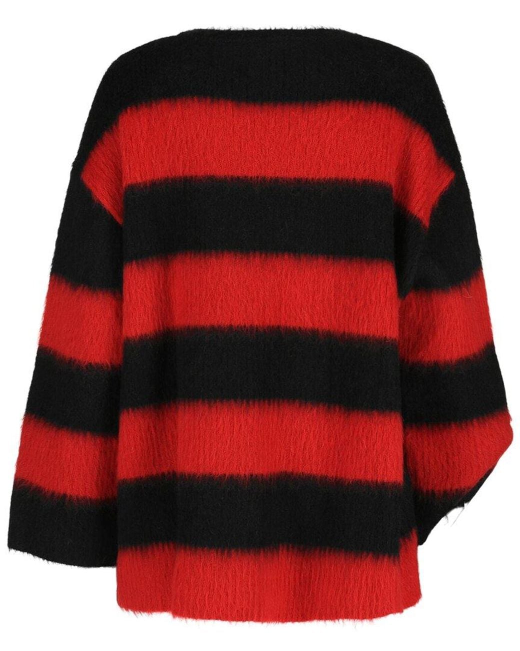 Valentino Red Oversized Striped Sweater