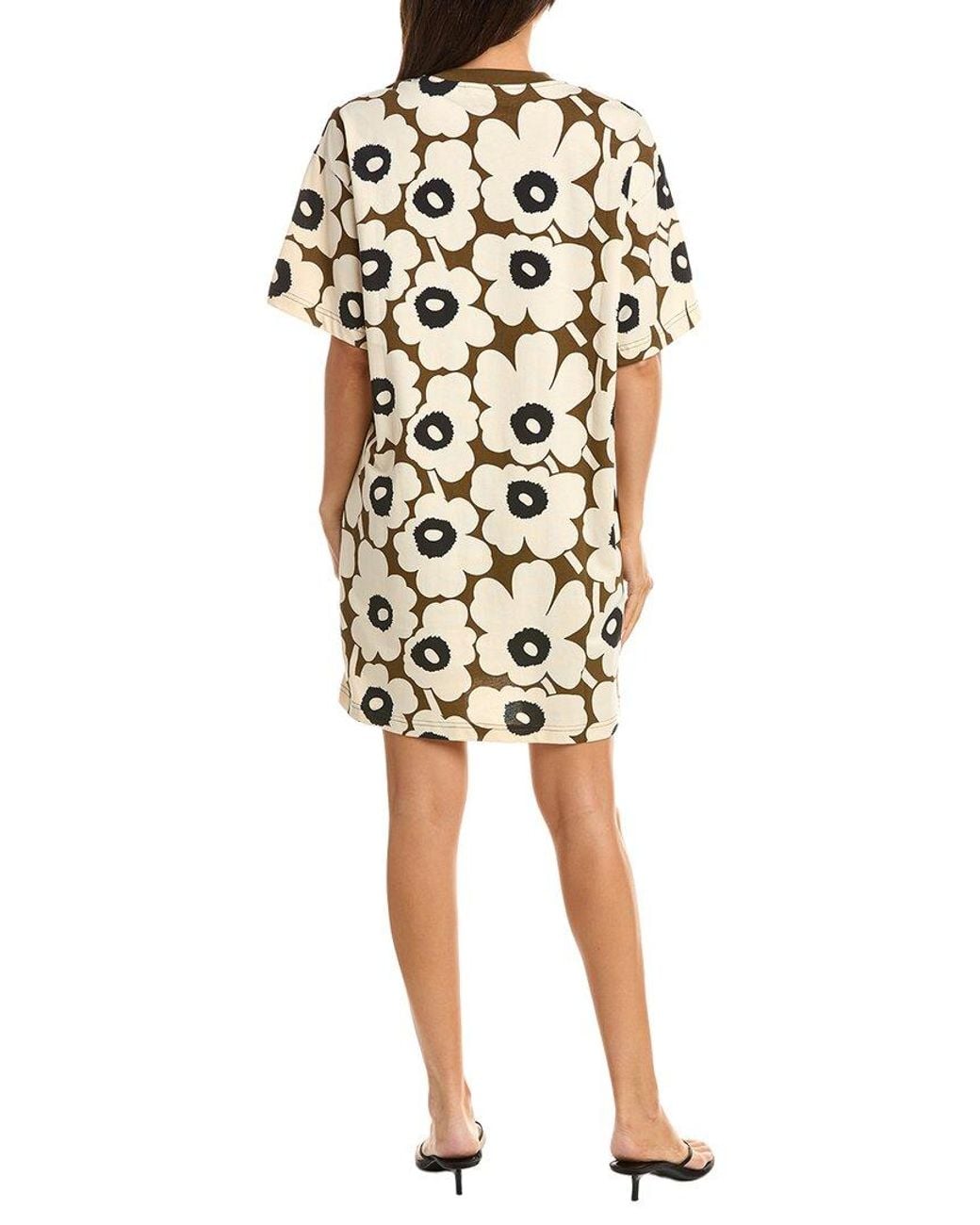 Marimekko White Palikka Unikko Shirtdress
